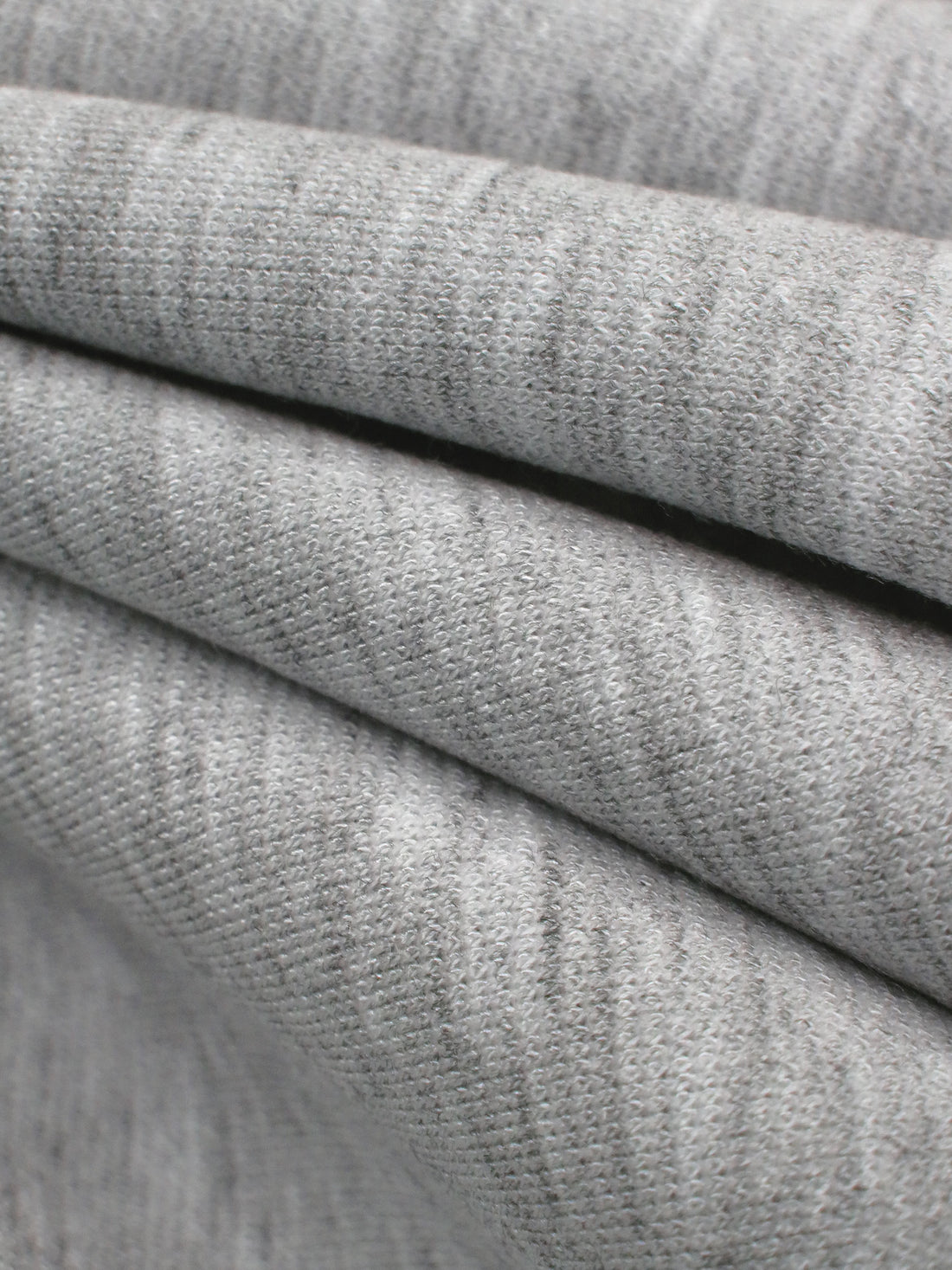 Cloud Gray Rayon/Nylon/Spandex Heathered Ponte Knit 57W