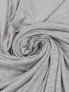 Heathered Cloud Gray 100% Cotton Tissue Jersey Knit 54W