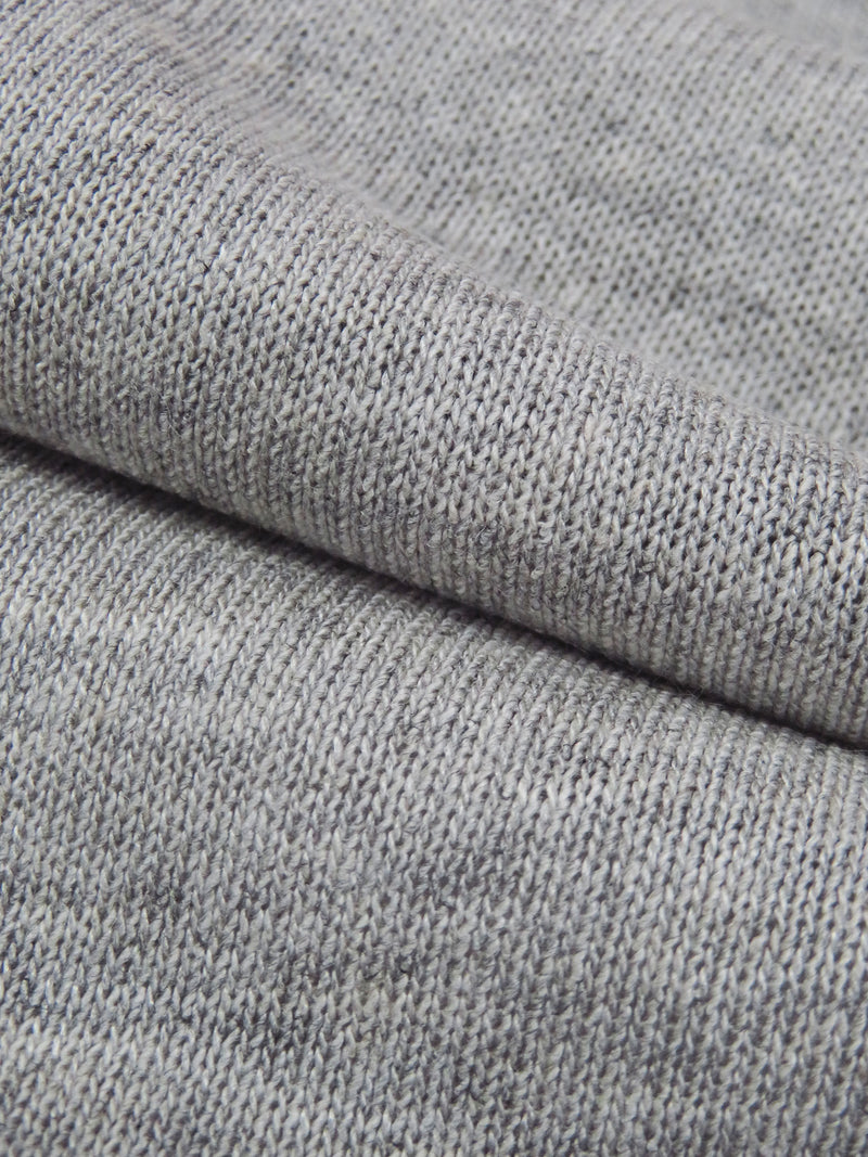 Heathered Cloud Gray 100% Cotton Tissue Jersey Knit 54W