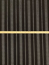 Espresso Polyester/Lycra Vertical Stylized Stripe Lace Knit 53W