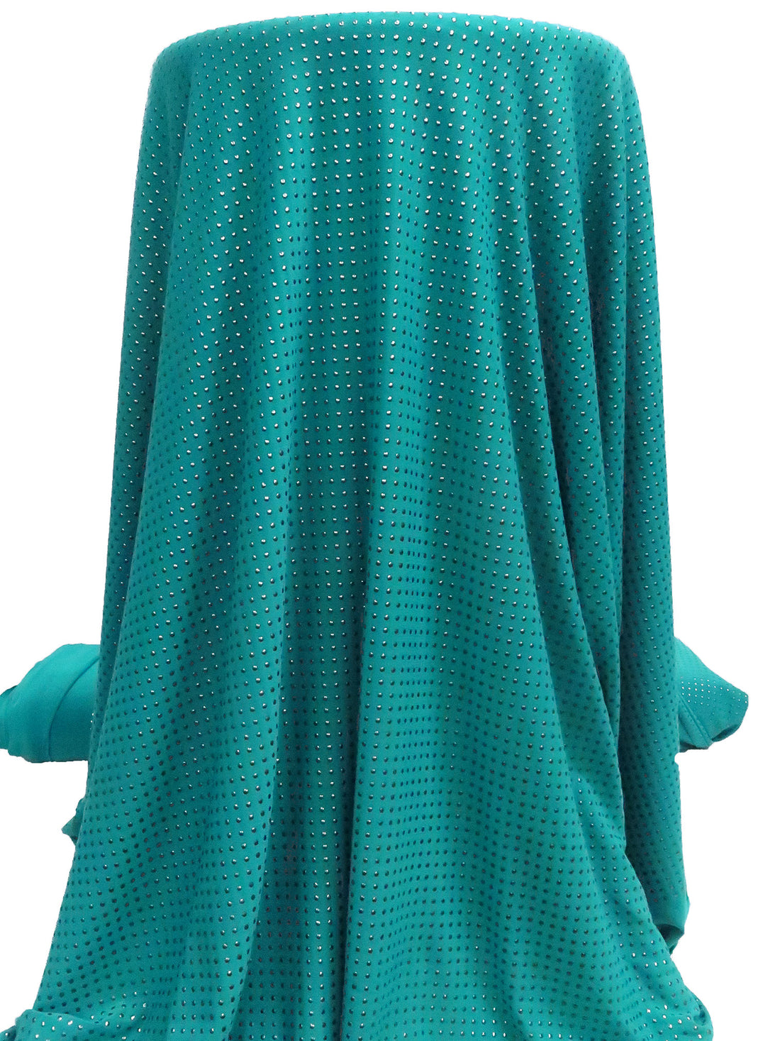 Teal Polyester/Lycra Nailhead ITY Knit 56W