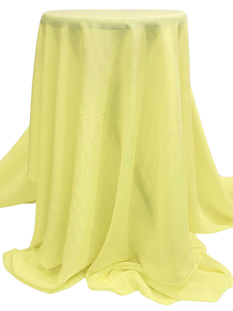 Light Yellow Rayon/Silk Voile 53W