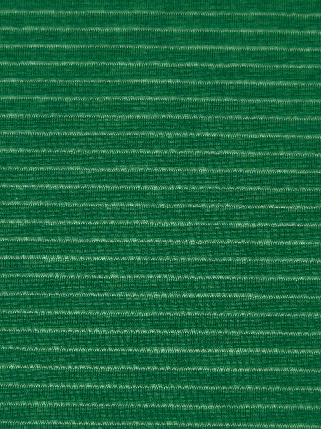 Bright Green Recycled Polyester/Polyester/Elastane Horizontal Stripe Weave Activewear Knit - Corbeaux Clothing - 56W