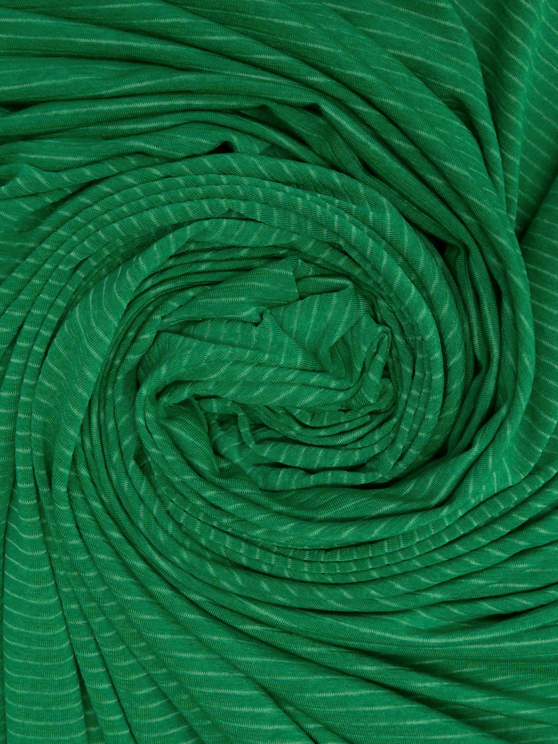 Bright Green Recycled Polyester/Polyester/Elastane Horizontal Stripe Weave Activewear Knit - Corbeaux Clothing - 56W