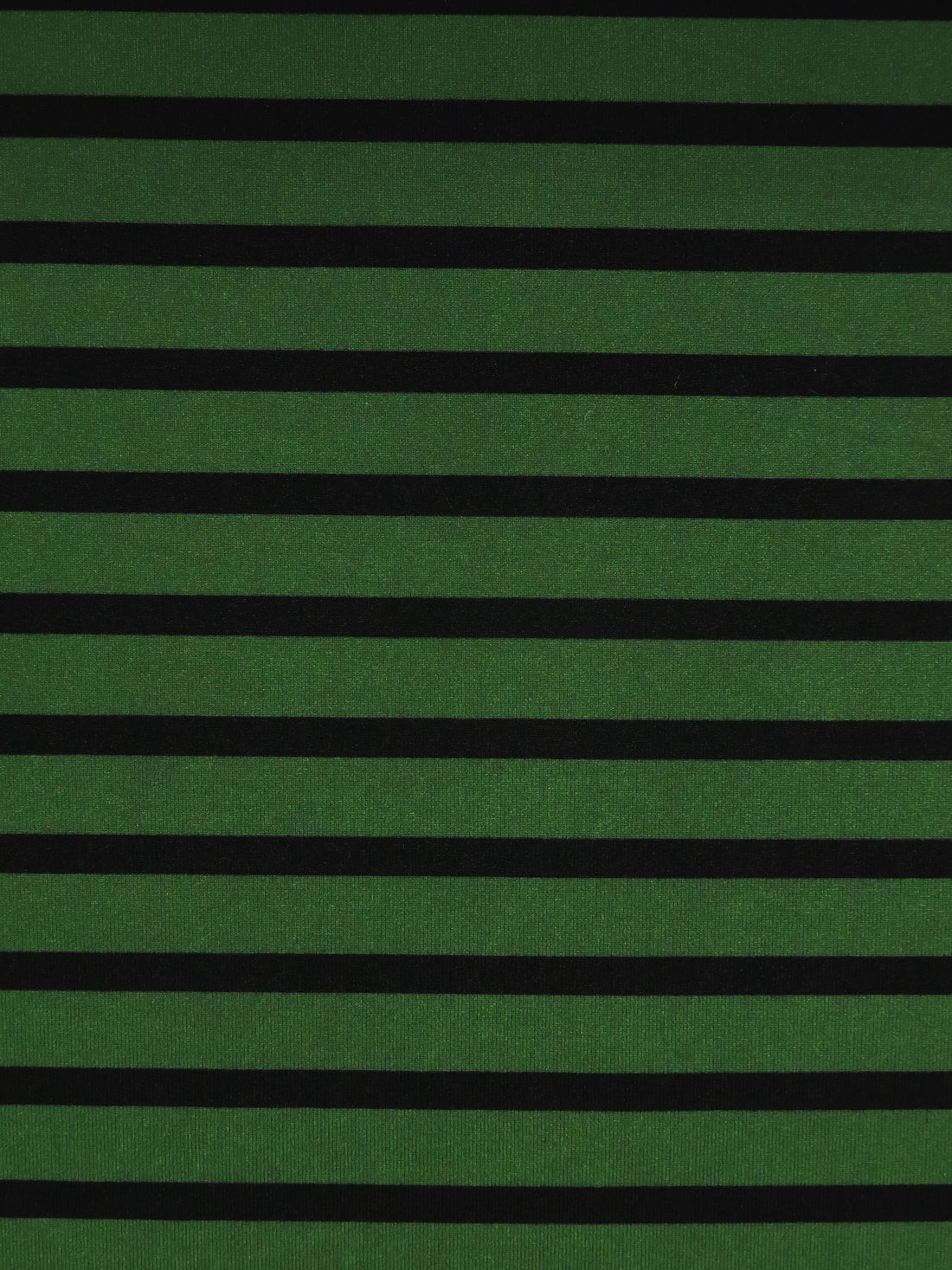 Hunter Green/Black Recycled Polyester/Spandex Horizontal Stripe Weave Activewear Knit - Corbeaux Clothing - 56W
