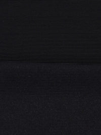 Black Viscose/Polyester/Lycra Ottoman Double Knit 54W