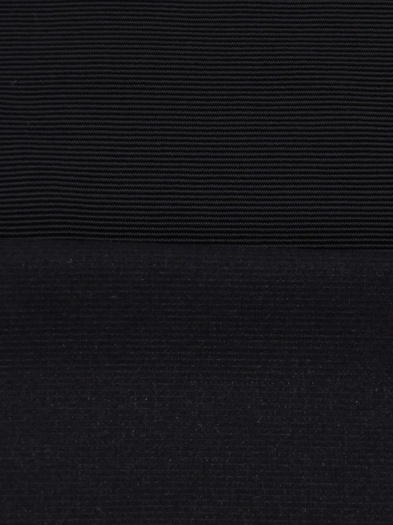 Black Viscose/Polyester/Lycra Ottoman Double Knit 54W