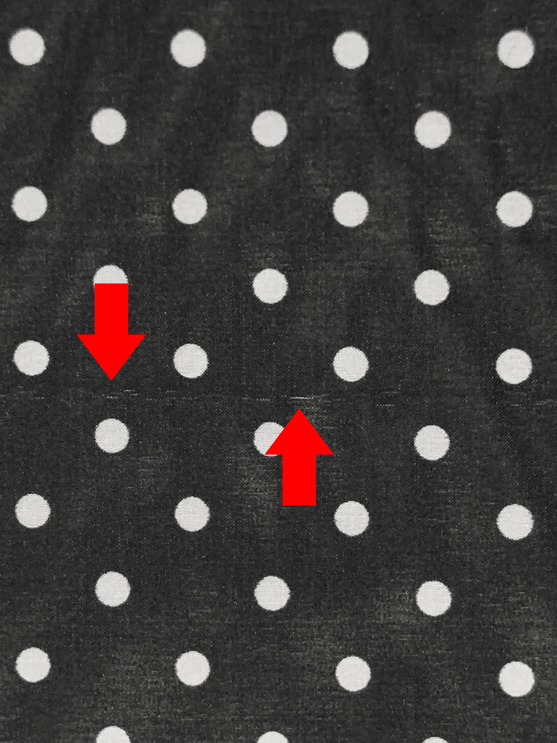 SOLD AS IS ONLY - Black/White Cotton/Silk Polka Dot Voile 53W