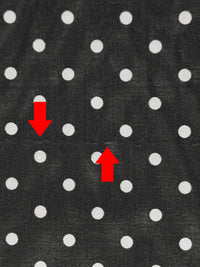 SOLD AS IS ONLY - Black/White Cotton/Silk Polka Dot Voile 53W
