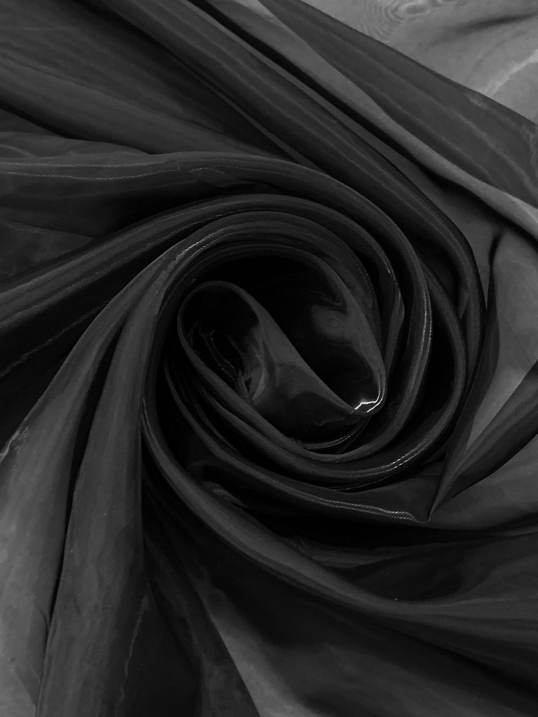 Black 100% Polyester Organza 61W