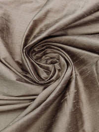 Muted Bronze 100% Silk Iridescent Dupioni 54W