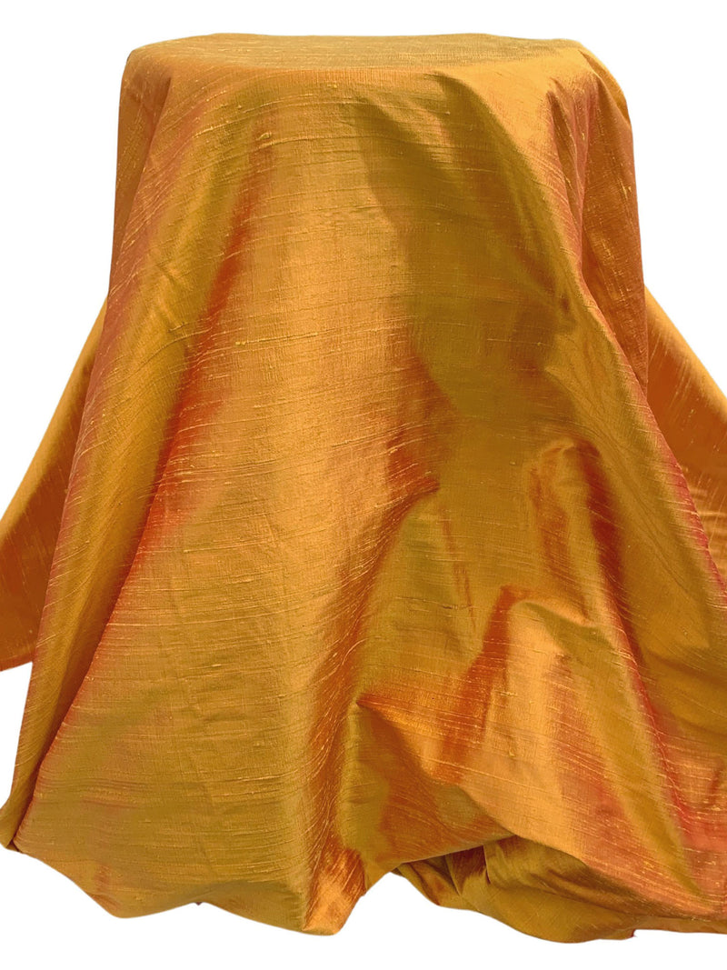 Harvest Gold 100% Silk Iridescent Dupioni 54W