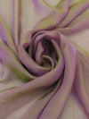 Lilac/Olive 100% Silk Iridescent Chiffon 54W