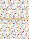 White/Yellow/Blue/Multi Rayon/Nylon/Lycra Paint Splatter Print Stretch Bengaline Suiting 57W