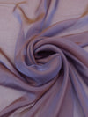 Dusty Amethyst/Copper 100% Silk Iridescent Chiffon 44W