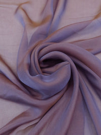 Dusty Amethyst/Copper 100% Silk Iridescent Chiffon 44W