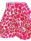 Cerise/White Rayon/Nylon/Lycra Abstract Mosaic Print Stretch Bengaline Suiting 57W