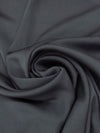 Gunmetal Gray Silk/Lycra Stretch Double Georgette 52W