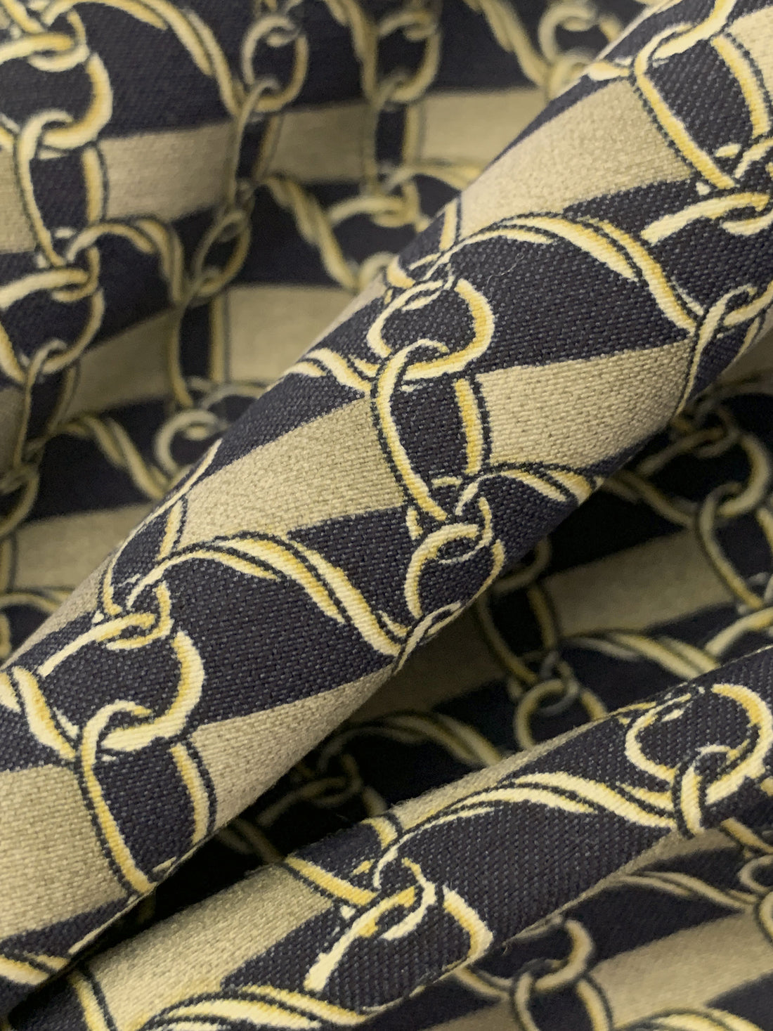 Misty Moss/Black/Pale Goldenrod Rayon/Nylon/Lycra Belt Loops Print Stretch Bengaline Suiting 57W