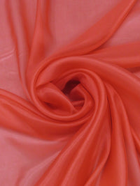 Soft Coral Red 100% Silk China Silk 53W