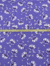 Liberty Purple/Periwinkle/White/Multi Rayon/Nylon/Lycra Floral Stem Print Stretch Bengaline Suiting - NY Designer - 56W