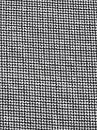 Black/White Rayon/Linen Small Houndstooth Weave Suiting - Imported From Italy - 60W