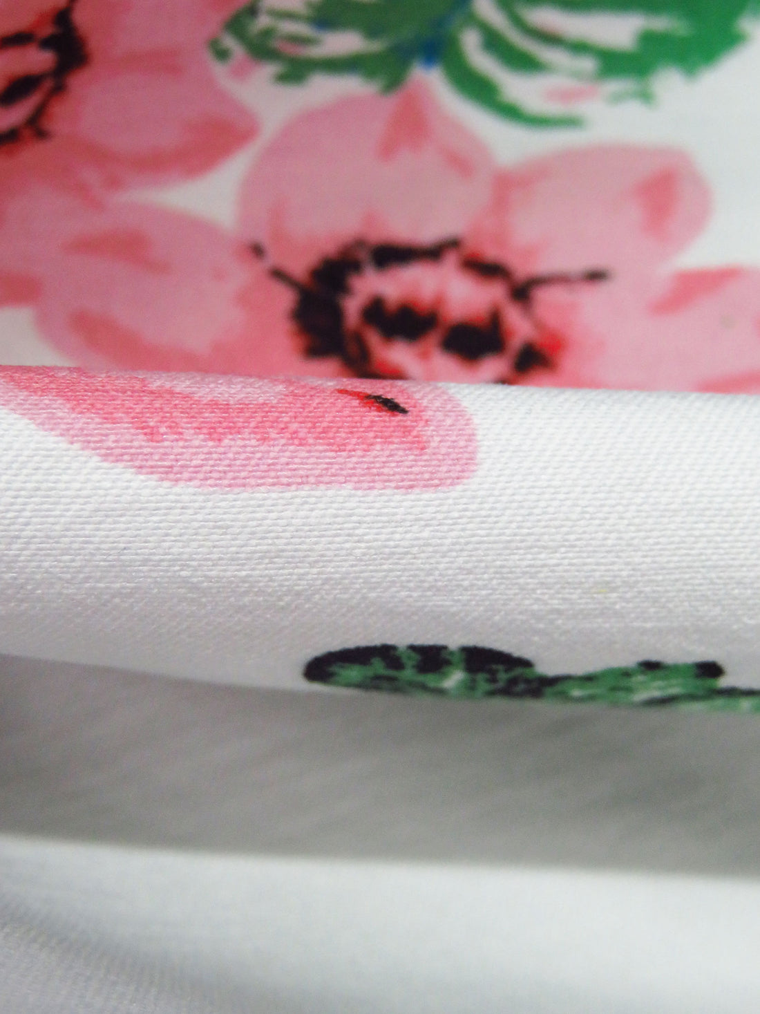 White/May Green/Dusty Rose/Multi  Rayon/Nylon/Lycra Floral And Parrot Print Stretch Bengaline Suiting - NY Designer - 56W