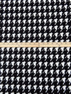 Black/White Polyester/Lycra Large Houndstooth Print Liverpool Double Knit 58W