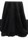 Crow Black 100% Cotton French Terry Knit 68W
