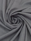 Shark Gray Polyester/Wool Gabardine Suiting - Fabian Couture - 60W