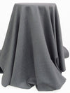 Shark Gray Polyester/Wool Gabardine Suiting - Fabian Couture - 60W