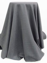 Shark Gray Polyester/Wool Gabardine Suiting - Fabian Couture - 60W