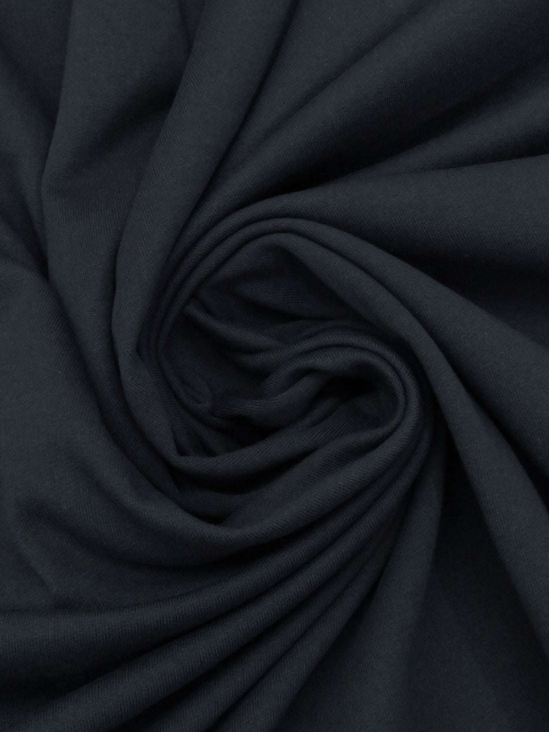 Muted Midnight Navy 100% Cotton French Terry Knit 64W