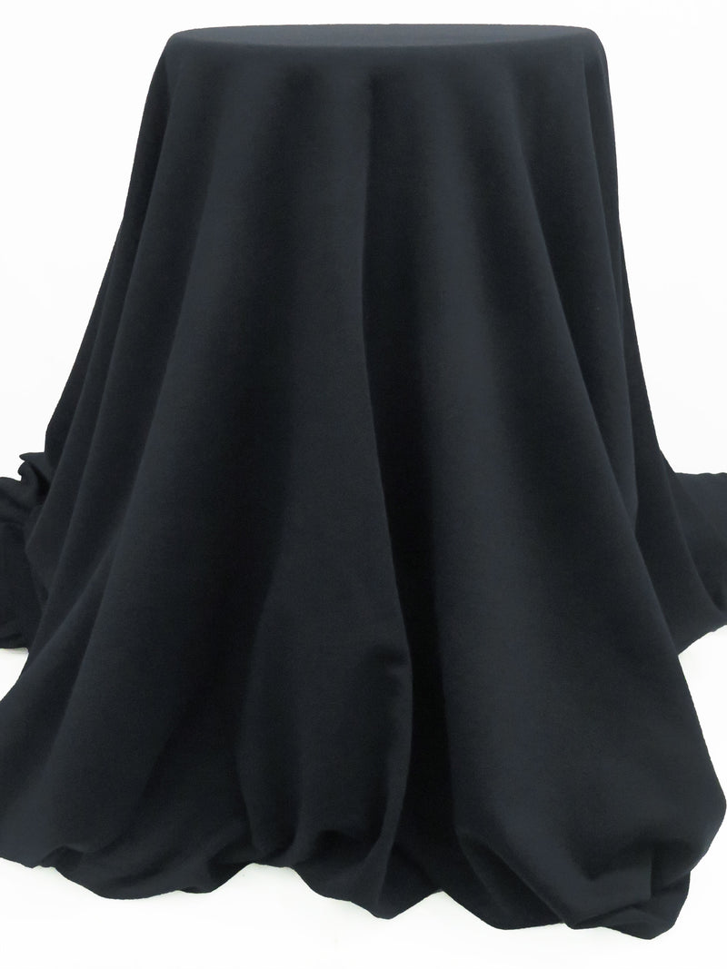 Muted Midnight Navy 100% Cotton French Terry Knit 64W