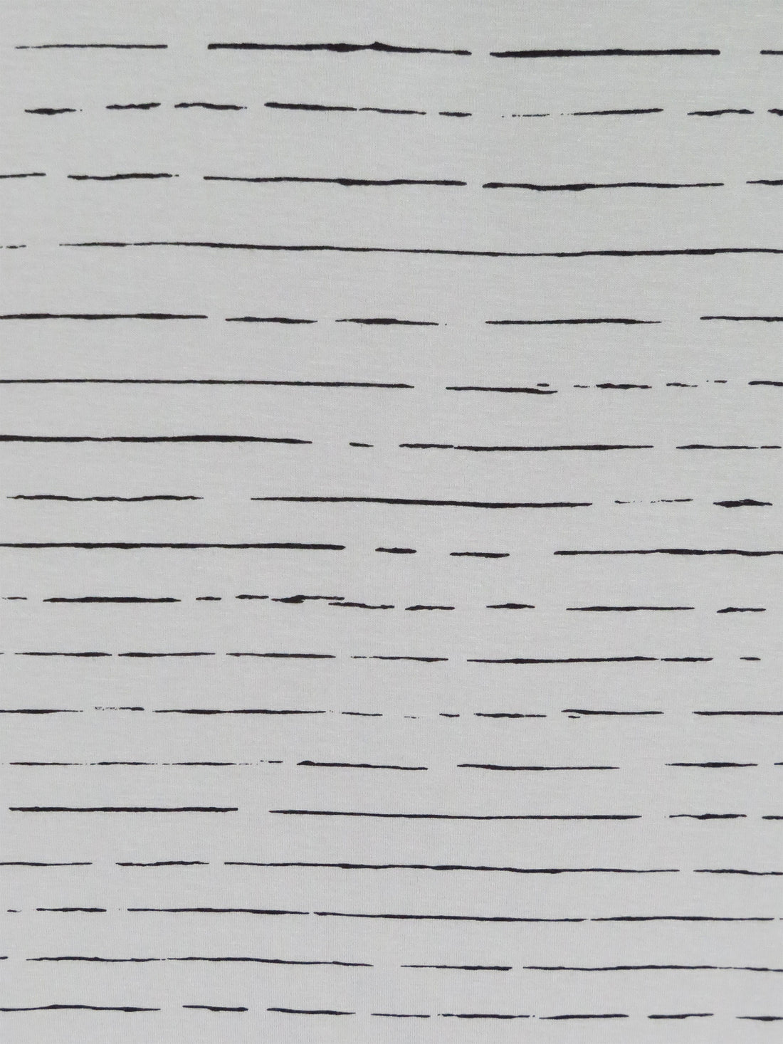 Silvery Gray/Black Rayon/Lycra Horizontal Broken Stripe Print Jersey Knit 60W