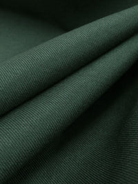 Forest Green Polyester/Wool Gabardine Suiting - Fabian Couture - 58W