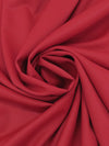 Barn Red Polyester/Wool Gabardine Suiting - Fabian Couture - 60W