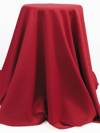 Barn Red Polyester/Wool Gabardine Suiting - Fabian Couture - 60W