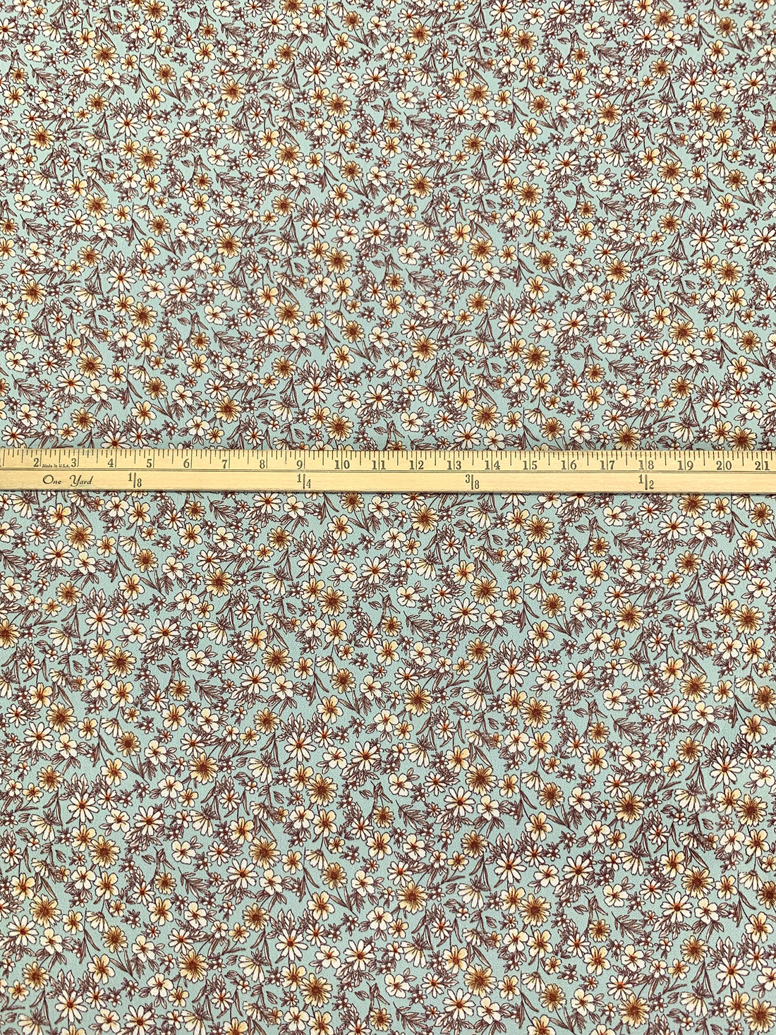 Soft Sea Gray/Raw Sienna/White Coffee/Multi 100% Polyester Floral Print Bubble Crepe 59W