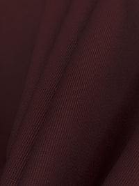 Bordeaux Polyester/Wool Gabardine Suiting - Fabian Couture - 60W