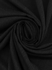 Dark Charcoal Polyester/Wool Heathered Gabardine Suiting - Fabian Couture - 60W