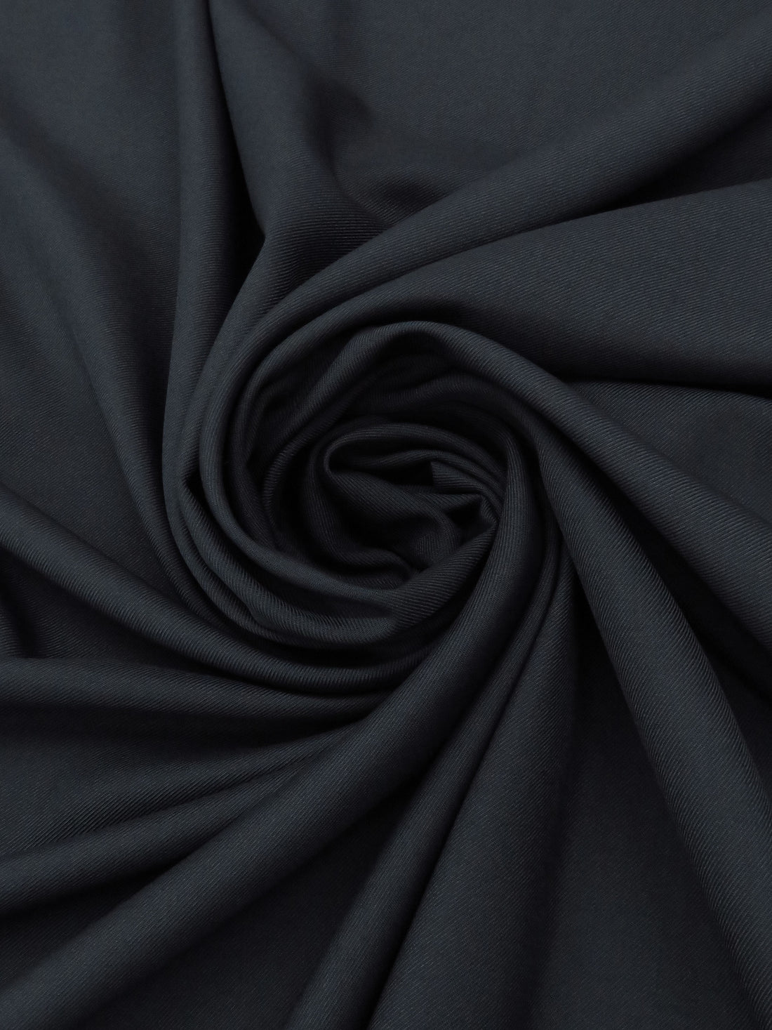 Dark Navy Polyester/Wool Gabardine Suiting - Fabian Couture - 62W