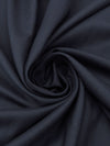 Navy Blue Polyester/Wool Diamond Weave Suiting - Fabian Couture - 62W