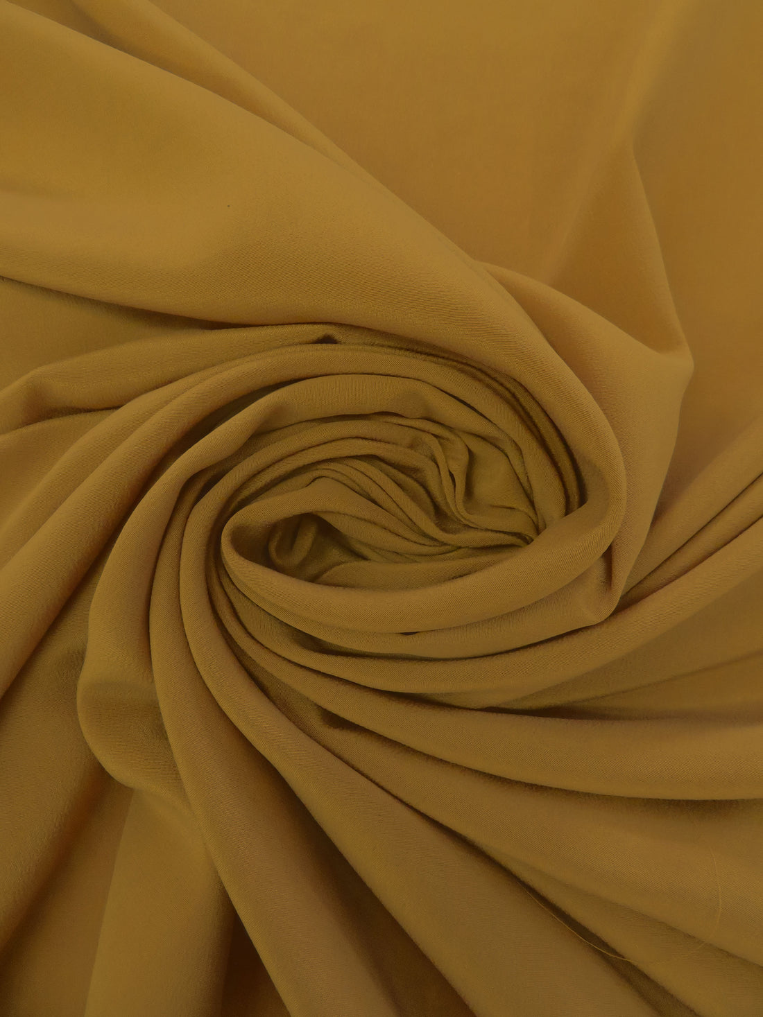 Golden Brown 100% Silk Crepe De Chine - NY Designer - 53W