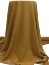 Golden Brown 100% Silk Crepe De Chine - NY Designer - 53W