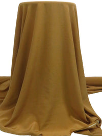 Golden Brown 100% Silk Crepe De Chine - NY Designer - 53W