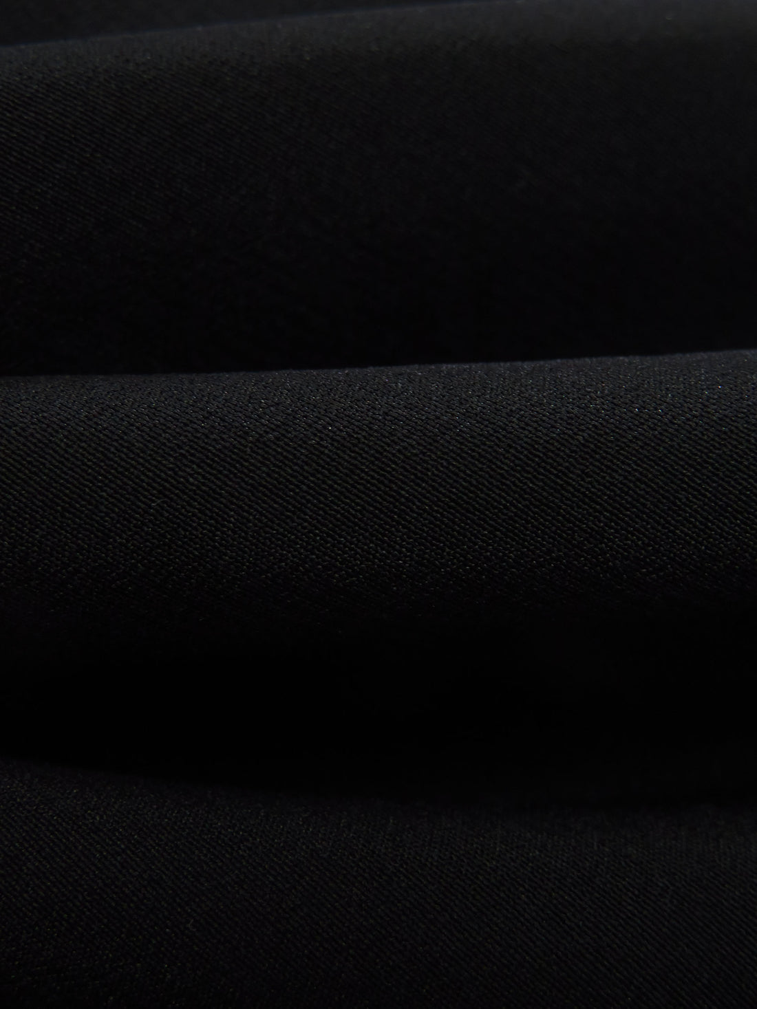 Black Silk/Lycra Stretch Crepe De Chine - NY Designer - 50W