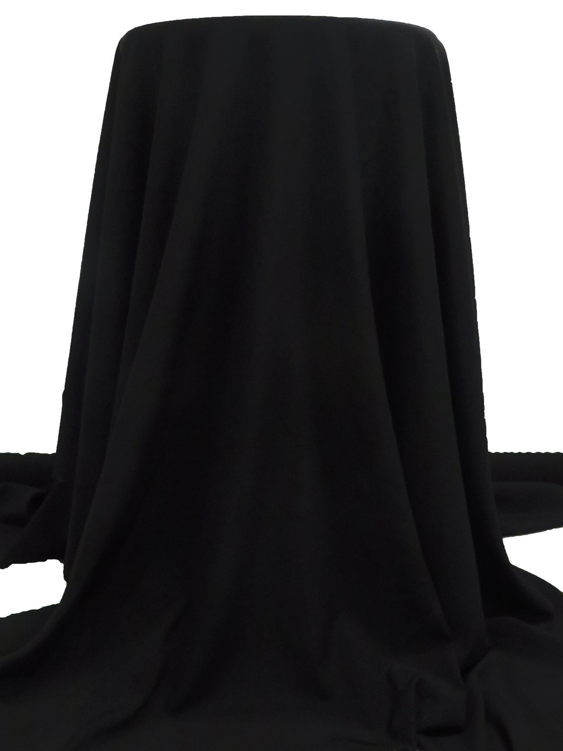 Black Silk/Lycra Stretch Crepe De Chine - NY Designer - 50W