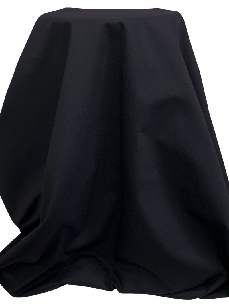 Midnight Navy Cotton/Polyester Twill - Fabian Couture - 58W