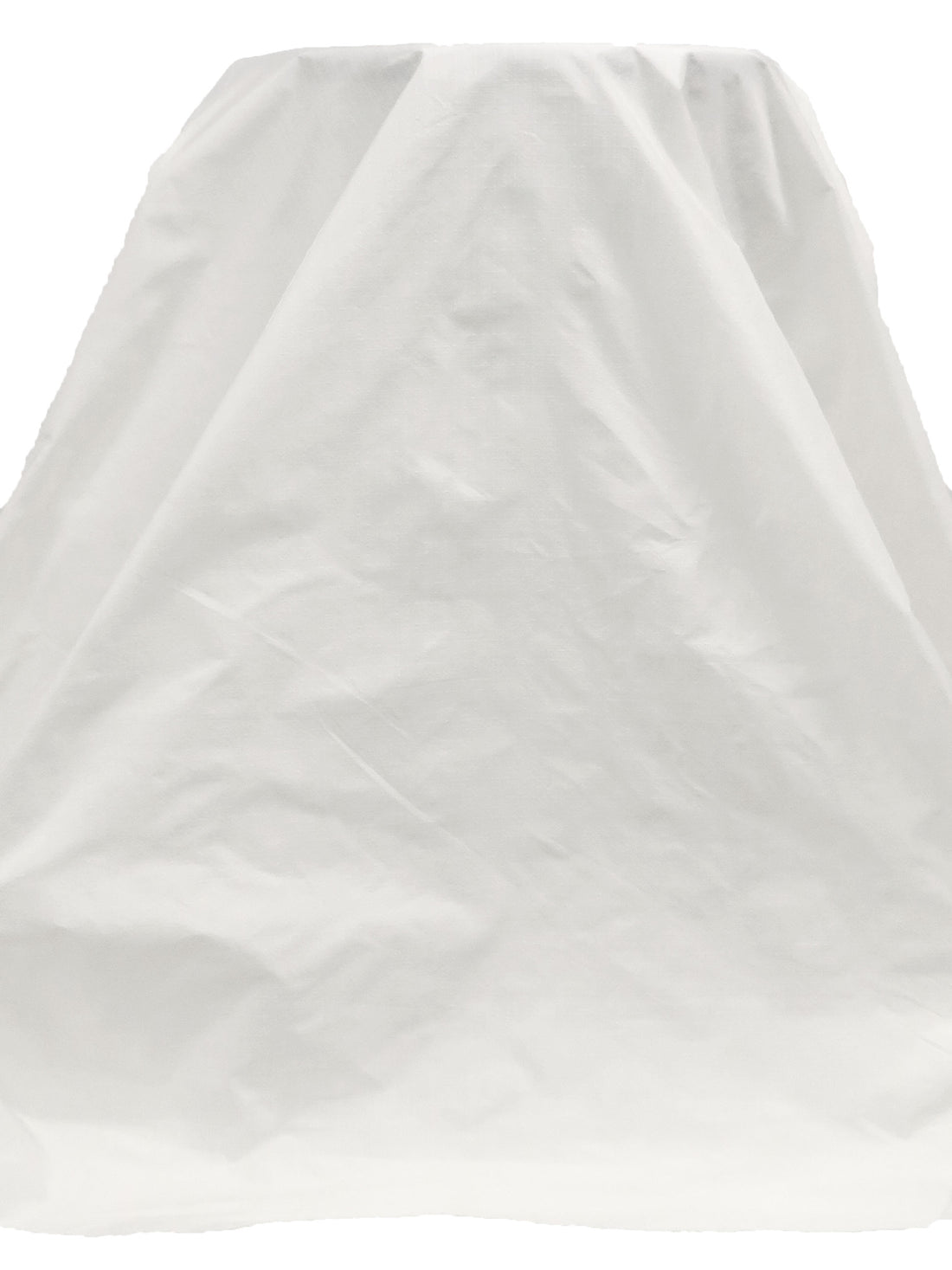 Warm White 100% Silk Textured Micro Plaid Weave Taffeta - NY Designer - 58W